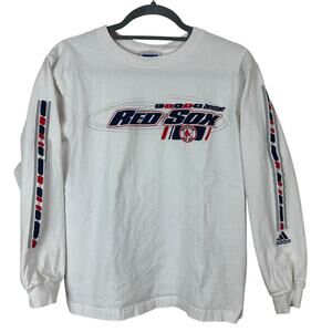 Adidas Unisex Long Sleeve Tee Youth L 90s Vintage Sportscore Americana Indie Y2K